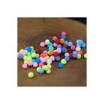 Prestij Boncuk Karışık Renkli Ponpon Mini Boy Peluş Ponpon 10 mm 100 Adet