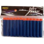 Prestij Oyuncak 12 Adet Yumuşak Sünger Yeden Nerf Mermisi 7 cm - Mavi