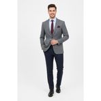 Presto Erkek 6 Drop Slimfit Kareli Ceket Gri “Yeni Sezon – Premium Kumaş – Sınırlı Stok” 1635-070