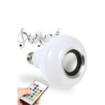 Pretify Gece Lambası Bluetooth Hoparlör Rgb Ledli Lamba Kumandalı Mp3 Çalar Ampul Renkli Ampul