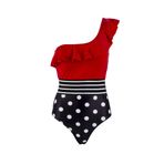 Pretty Attitude Denizci Sailor Denizci Pin Up Rockabilly Retro Kadın Mayosu, çok, M