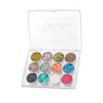 Pretty Beauty Glitter Eyeshadow Palette - 12'li Göz Farı
