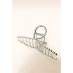 Pretty Burgu Desenli Metal Mandal Saç Tokası – Gümüş Renk