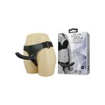 Pretty Love Içi Dolu 15 cm Belden Bağlamalı Siyah Strapon Penis Anal Protez