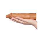 Pretty Love Realistik 5 cm Uzatmalı Penis Kılıfı Soft Esnek Prezervatif Dildo
