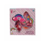 Pretty Pinky Gökkuşağı Şekilli 3 Katlı Makyaj Güzellik Seti