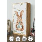 Pretty Rabit Design "calista" Gardırop 5 Raflı Askılı Çocuk Odasi Elbise Dolabı - Ahşap