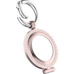Prettyia Anti-Kayıp Konum İzci Airtags Gül Pembe Elmas Anahtarlık Koruyucu