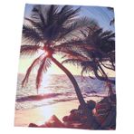 PRETYZOOM 1 Adet perde goblen duvar dekoru duvar örtüsü home decor battaniye room decor Halılar palmiye ağacı dekoru okyanus alacakaranlık plaj asılı bez asılı goblen Polyester (Polyester)
