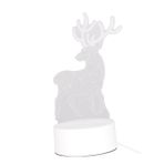 PRETYZOOM 1 Bilgisayar komidin dekoru noel geyiği lambası masa üstü noel gece lambaları masa lambası gece lambası LED lamba masaüstü ışığı kristal süslemek doğumgünü hediyesi 3 boyutlu