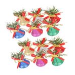 PRETYZOOM 12 Adet Çan Noel Kapı Askıları ışıltılı Yay Süsleme Tatil Yay Süslemeleri Yılbaşı Ağacı Süslemeleri Noel Ağacı Asılı Kolye Noel Asılı Jingle Bells Mini Plastik Elbise Askısı Papyon