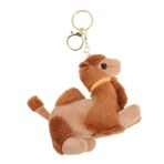 PRETYZOOM 2 Adet Peluş Deve Peluş Hayvanlar Kolye Anne Çantası Peluş Bebek Anahtarlık Deve Yukarı Deve Bebek Hayvan Oyuncak Anahtarlık Mini Oyuncaklar Oyuncak Çantası Kıllı Çocuk Pp Pamuk