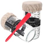 PRETYZOOM 2 Takım ekşi maya saklama kabı yoğurt kabı Ekşi hamur şişesi cam petri kabı Fermentör konserve kavanozları konteyner Duvarcı glüten ekşi maya kiti ölçekli ekşi maya şişesi Bardak