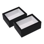 PRETYZOOM 2pcs Ahşap Kutu Çerçeve Ahşap Derin Kutu Ekran Kılıfı Pencere Ile Kurutulmuş Çiçekler Için 3d Resim Çerçeve DIY Zanaat Düğün Anıları Fotoğrafları