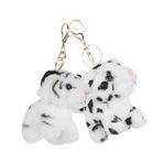 PRETYZOOM 4 Peluş Oyuncak Doldurulmuş Kaplan Anahtarlık Leopar Anahtarlık Şekerleme Çantası Doldurucuları Peluş Anahtarlık Oyuncak Tüylü Bebek Hediye Hayvan Anahtarlık Peluş Çocuk Sepet