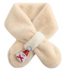 PRETYZOOM Atkı Noel Çocuk Peluş Şal Sıcak Noel Eşarp Noel Çocuklar Kış Eşarp Çocuklar Için Eşarplar Kabarık Çapraz Kravat Eşarp Karikatür Çocuk Eşarp Noel Baba Eşarp Boyunluk Hediye Kaşmir