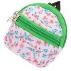 PRETYZOOM Bebek Sırt Çantası Bebek Bez Sırt Çantası Bebek Mini Sırt Çantası Sırt Çantası Için Bebek Küçük Ev Süsü Bebek Oyun Çantası Mini Oyuncaklar Fermuar Polyester Oyun Paketi Mikro Sahne