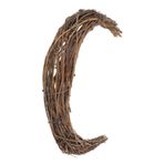 PRETYZOOM Dünya Rattan Rattan Doğal Rattan Çelenk Ay Dalı Çelengi Çiçek Çelenk Yüzük Ay Şeklinde Çelenk Rattan Bahar Çelengi Asılı Ay Çelengi Rattan Çelenk Çerçevesi Kamış Hasır Asma Ön Kapı