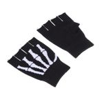 PRETYZOOM Iskelet Eldiven Iskelet El Eldivenleri Karanlıkta Parlayan Iskelet Kapşonlu Cadılar Bayramı Yarım Parmak Eldiven Erkekler Için Spor Hoodies Kafatası Kemik Eldiven Adam Aydınlık