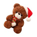 PRETYZOOM Noel Ayısı Festivali Peluş Ayı Noel Baba Ayısı Doldurulmuş Hayvan Ayı Doldurulmuş Hayvan Noel Kutup Ayısı Noel Ayı Oyuncak Noel Ayı Peluş Ayı Bebek Azgın Karikatür Kısa Peluş Kız