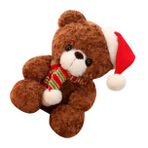 PRETYZOOM Noel Ayısı Yılbaşı Partisi Iyilik Hediyesi Ayı Yumuşak Oyuncak Noel Kutup Ayısı Noel Ayı Peluş Noel Baba Ayı Peluş Noel Ayı Oyuncak Küçük Ayı Kız Pp Pamuk Hayvan Peluş Oyuncak