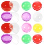PRETYZOOM Otomat Kapsülleri 50 Adet Boş Yuvarlak Şeffaf Kapsüller Oyuncak Gumball Makineleri Küçük Kaplar Çocuklar Için Sürpriz Partisi Iyilik Ödülü 28Mm