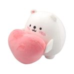 PRETYZOOM Oyuncak Bebek Ponponlar De Porristas Yastık Doldurulmuş Tembel Peluş Oyuncak Fışkırtma Peluş Kırıntı Peluş Kutup Ayısı Bebek Kanepe Yastığı Aşıklar Hayvan Köpük Parçacıkları Beyaz