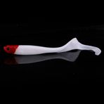 Prevessel 5 Adet 13 Cm PVC Yapay Yumuşak Balıkçılık Yem Balık Sahte Yemli Olta takımı Bas Yılanbaş Alabalık (Kızıl Kafa)