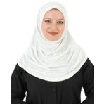 Prien Chic Hijab Kadınlar için, Türk Baş Şalı Müslüman, Kadın Konfeksiyon Kıyafeti, Şal Elbise, Müslüman Yumuşak Jarse Başörtüsü, Burka, Easy Hijab Seti, Müslüman Abaya, Krem., Tek Beden