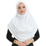 Prien Khimar Beyaz Uzun Kadın Şal