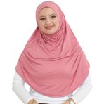 Prien Khimar Koyu Pembe Uzun Kadın Şal