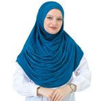 Prien Khimar Turkuaz Uzun Kadın Şal