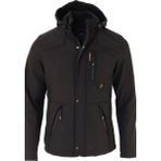 Prifaldi Erkek Siyah Su ve Rüzgar Geçirmez Softshell Mont - 5-Siyah