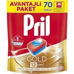 Pril 70'li Gold Bulaşık Makinası Tableti