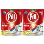 Pril Hepsi Bir Arada Extra 2 x 80'li Paket Deo Hediye 160 Yıkama Bulaşık Makinesi Deterjanı Tableti