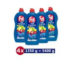 Pril PRILPOWER1350X4 Power Elde Yıkama Sıvı Bulaşık Deterjanı 4X1350G Limon Kokulu 5+ Yağ Çözme Etkili