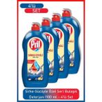 Pril Sirke Gücüyle 1100 ml Bulaşık Deterjanı 4’lü Özel Seri Parlak ve Hijyenik Sonuç - 1,1 lt