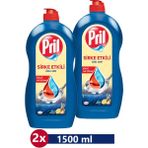 Pril Sirke Gücüyle 1500 ml Bulaşık Deterjanı 2’li Özel Seri Parlak ve Hijyenik Sonuç - 1,5 lt