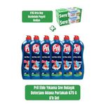 Pril Ultra Güç Adana Portakalı Sıvı Bulaşık Deterjanı 675 G x 6’lı Set + Sera Buzdolabı Poşeti Hediye