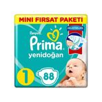 Prima Aktif Bebek No:1 Yenidoğan 88 Adet Bebek Bezi