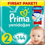 Prima Aktif Bebek No:2 Mini 144 Adet Bebek Bezi