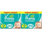 Prima Aktif Bebek No:2 Mini 180 Adet Bebek Bezi
