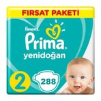 Prima Aktif Bebek No:2 Mini 288 Adet Bebek Bezi