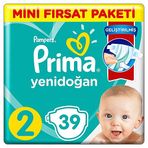 Prima Aktif Bebek No:2 Mini 39 Adet Bebek Bezi