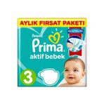 Prima Aktif Bebek No:3 Midi 116 Adet Bebek Bezi