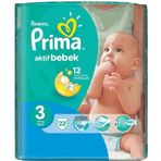 Prima Aktif Bebek No:3 Midi 22 Adet Bebek Bezi