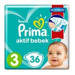 Prima Aktif Bebek No:3 Midi 36 Adet Bebek Bezi