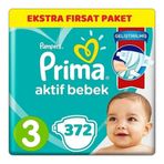 Prima Aktif Bebek No:3 Midi 372 Adet Bebek Bezi