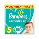 Prima Aktif Bebek No:5 Junior 150 Adet Tekli Paket Aylık Bebek Bezi
