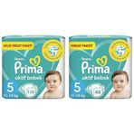 Prima Aktif Bebek No:5 Junior 162 Adet Bebek Bezi
